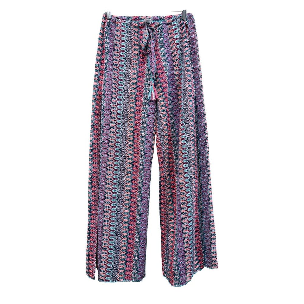 Crochet Wide-Leg Pants Swim Cover Pants Tassel Detail By Beca